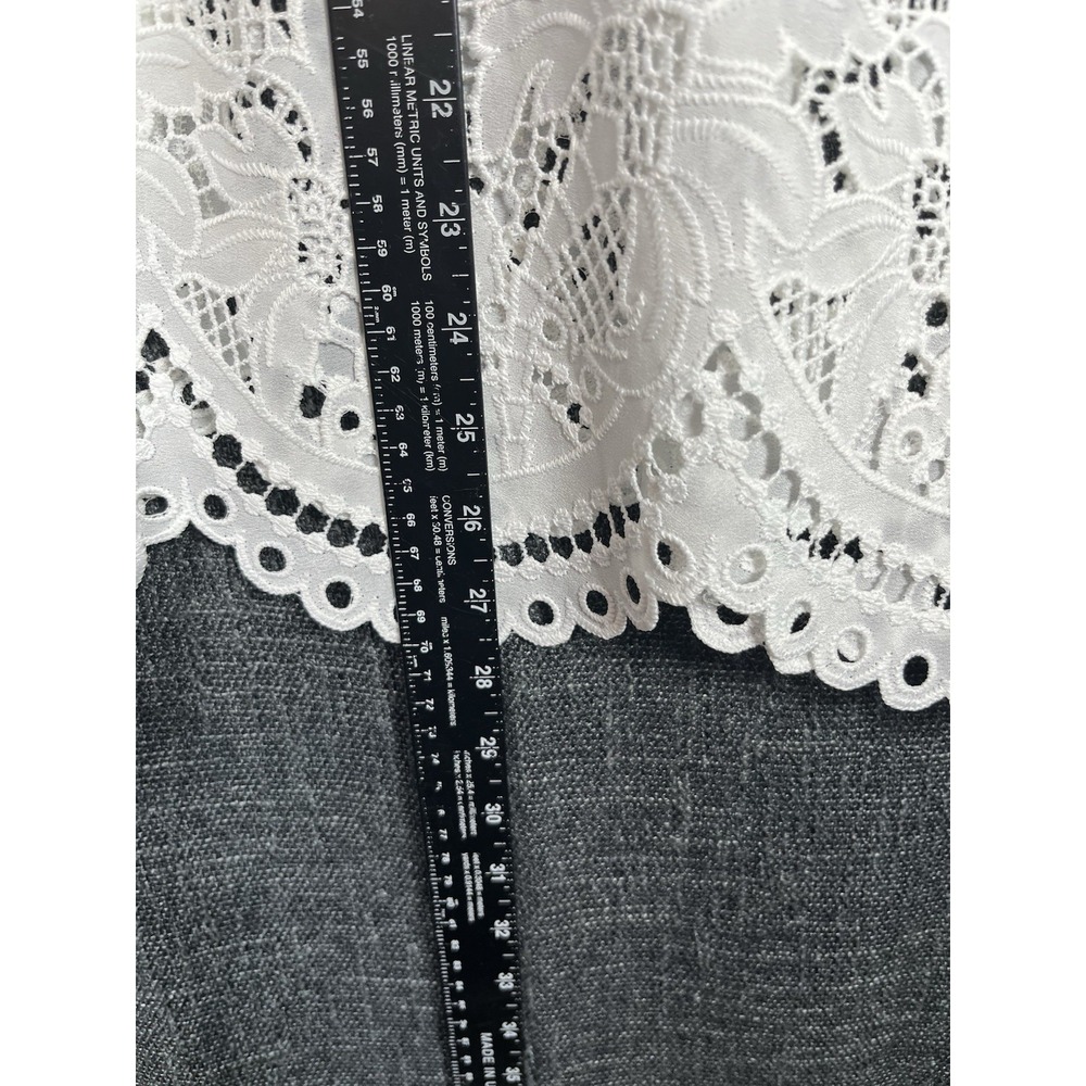 $228 NWT Lilly Pulitzer Sz 8 Oaklynn Tunic Lace White Palms Paradise Ribbon New - Picture 6 of 15